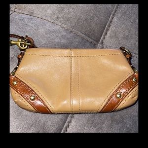 Coach Carly Leather wristlet